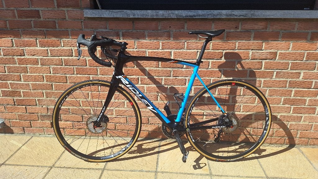 Velo route FULL CARBONE - Ridley Fenix SL Disc Di2-Taille L, Ophalen, Zo goed als nieuw, Overige typen