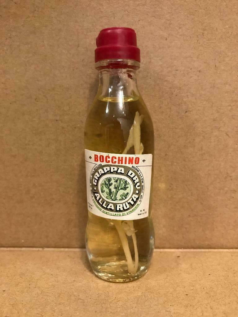 Bocchino - Grappa Dry Alla Ruta - Proefflesje alcohol, Overige typen, Zo goed als nieuw, Vol, Italië