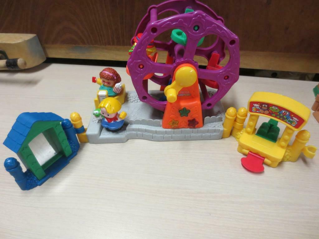 Fisher Price little people kermis met reuzenrad, Kinderen en Baby's, Ophalen, Zo goed als nieuw