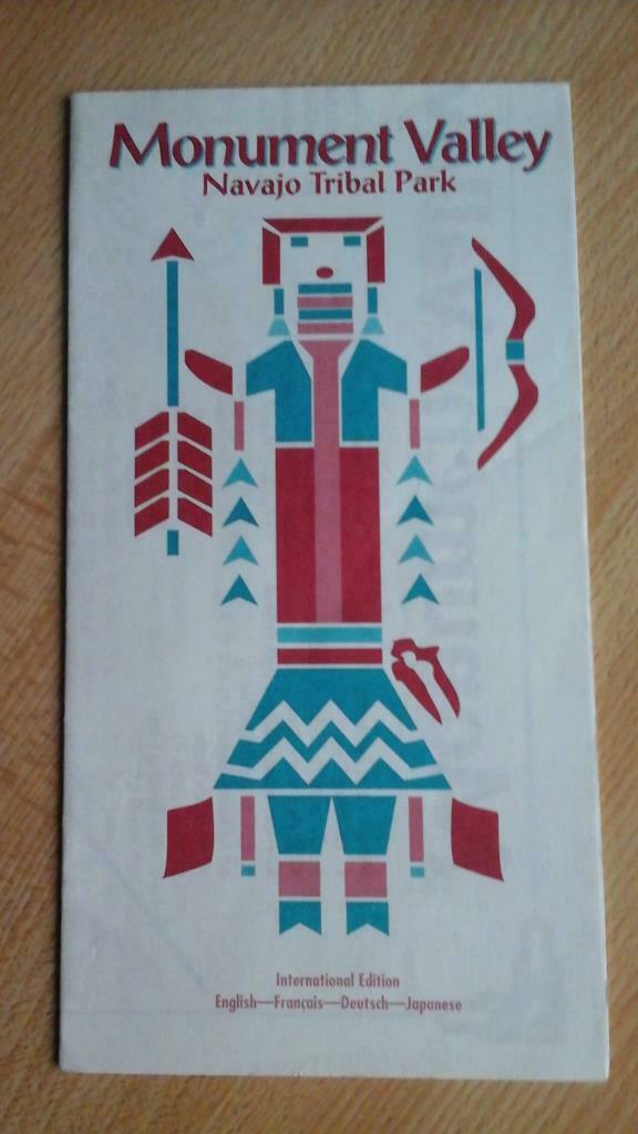 plattegrond van "Monument Valley Navajo Indianenstammenpark, Rechthoekig Staand, Nieuw, Ophalen of Verzenden, A1 t/m A3