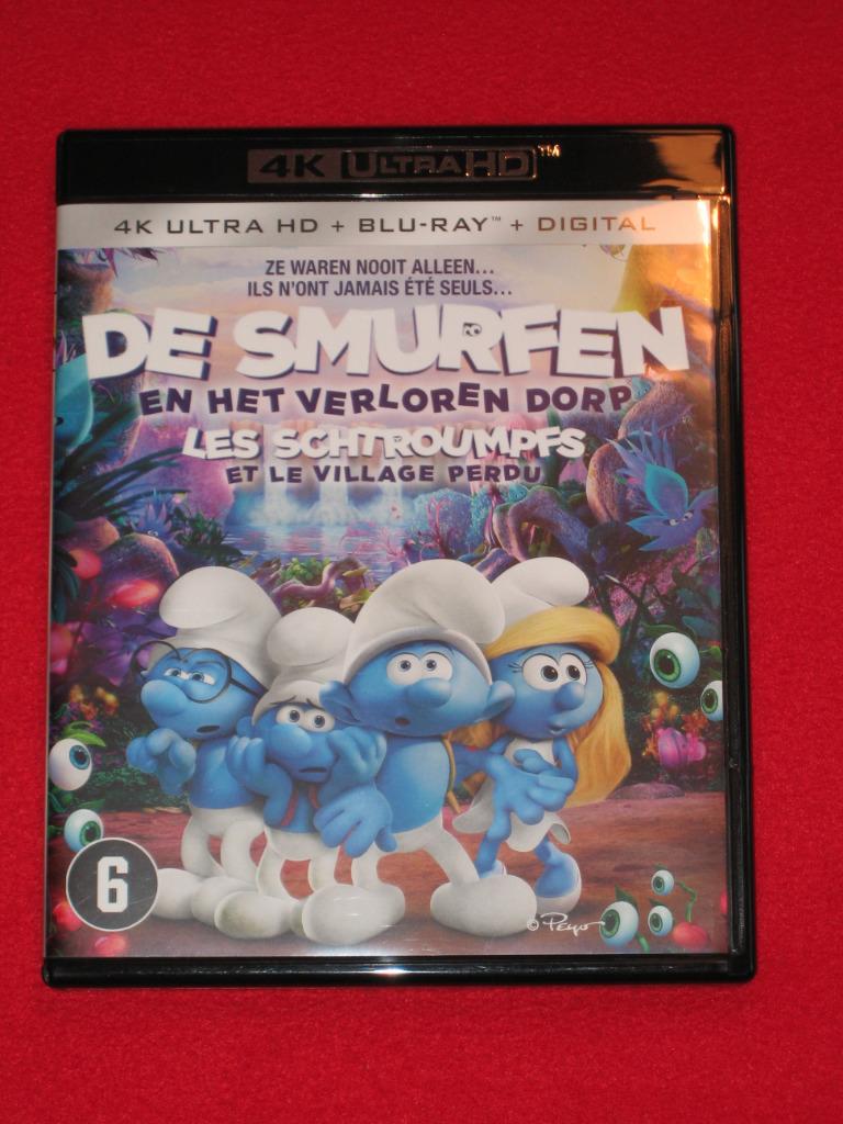 De Smurfen en het Verloren Dorp (4K + Blu-ray), Cd's en Dvd's, Blu-ray, Ophalen of Verzenden, Zo goed als nieuw