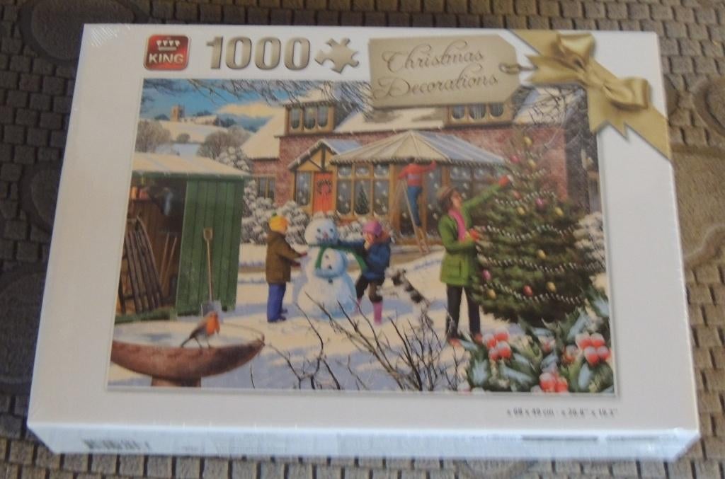 Puzzle 1000 pièces - Christmas décoration, Ophalen, Legpuzzel