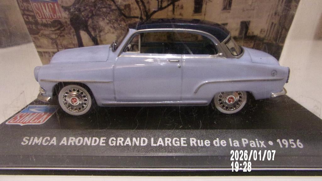 1/43 SIMCA COLLECTION.ARONDE GD LARGE 56.COMME NEUVE., Enlèvement ou Envoi, Comme neuf, Voiture, Autres marques