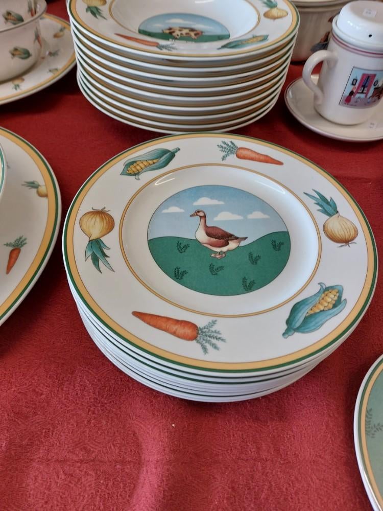 Assiettes à dessert Villeroy et Boch Décor A la ferme Les an, Enlèvement ou Envoi
