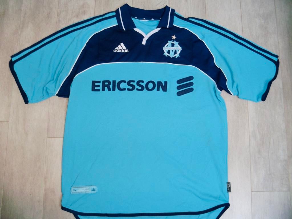 Olympique de Marseille 2000-2001 Adidas away, Enlèvement ou Envoi, Utilisé, Maillot