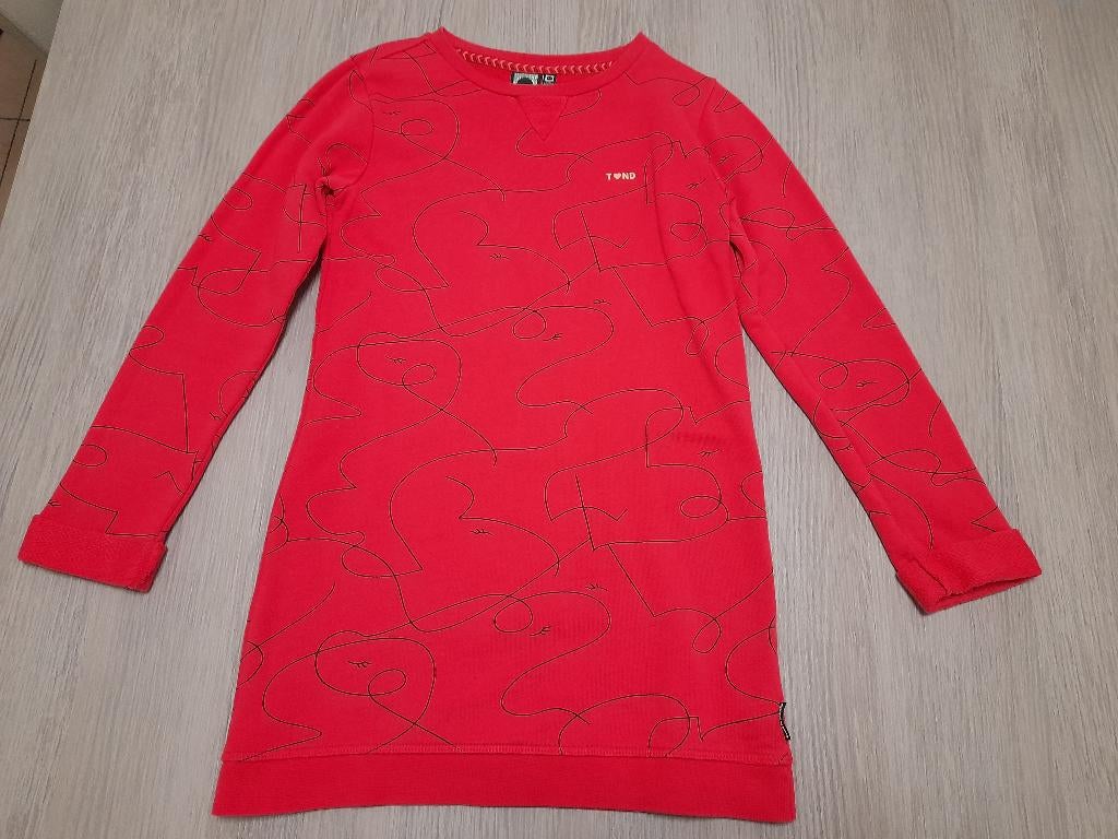 Roze kleedje Tumble'n Dry 134/140, Tumble 'n Dry, Meisje, Ophalen of Verzenden, Zo goed als nieuw