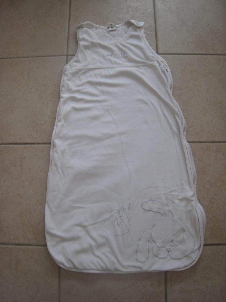 Witte slaapzak 100 cm - tussenseizoen / winter, Ophalen of Verzenden, Gebruikt, Slaapzak