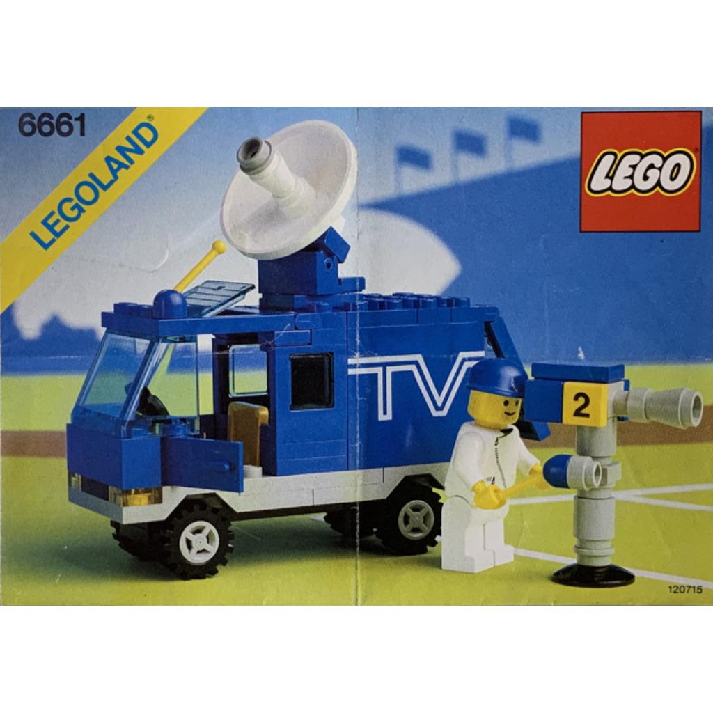LEGO Classic Town Traffic 6661 TV Van, Enfants & Bébés, Enlèvement ou Envoi, Comme neuf, Ensemble complet, Lego