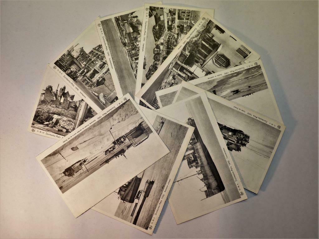 Lot ongelopen oorlogspostkaarten  Duinkerke Malo 1940, Verzenden, Ongelopen
