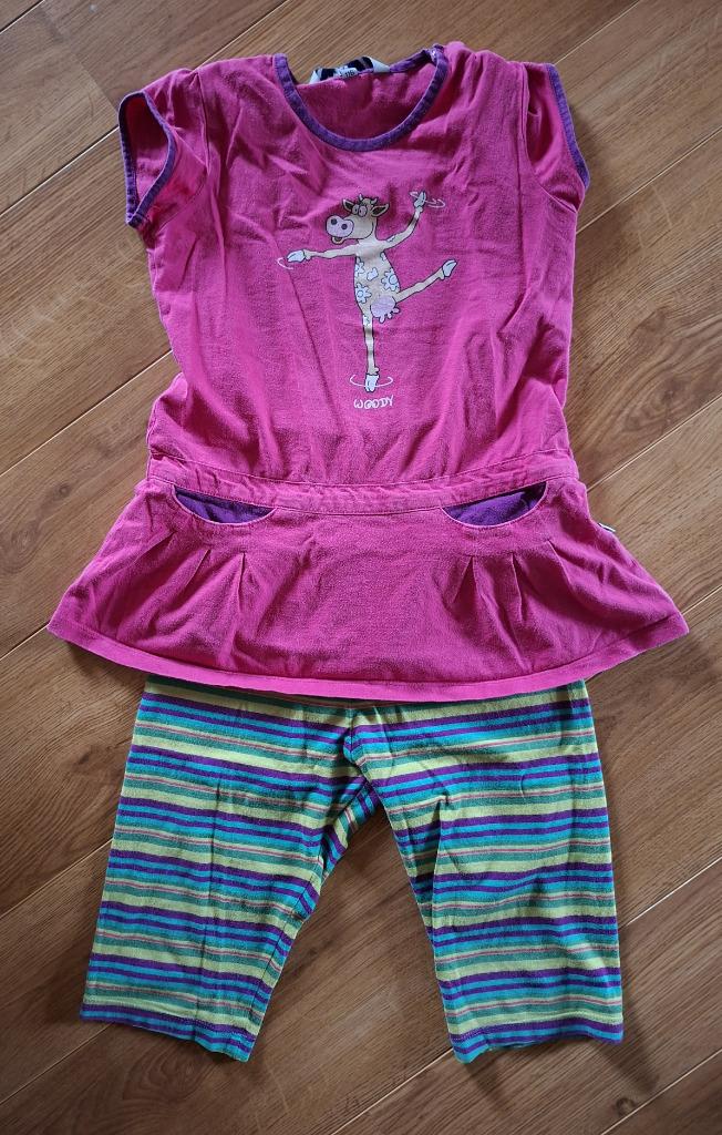 Woody roze pyjama koe 116, Kinderen en Baby's, Kinderkleding | Maat 116, Gebruikt, Meisje, Ophalen of Verzenden, Jurk of Rok
