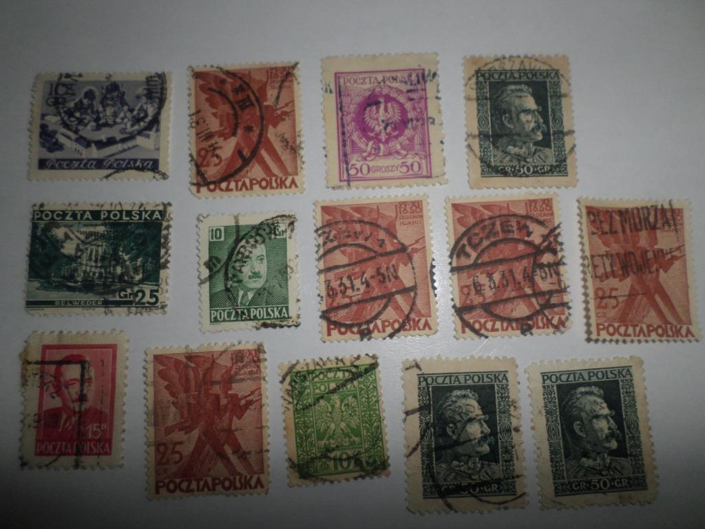 postzegels Polen afgestempeld OUD, Ophalen of Verzenden, Polen, Gestempeld