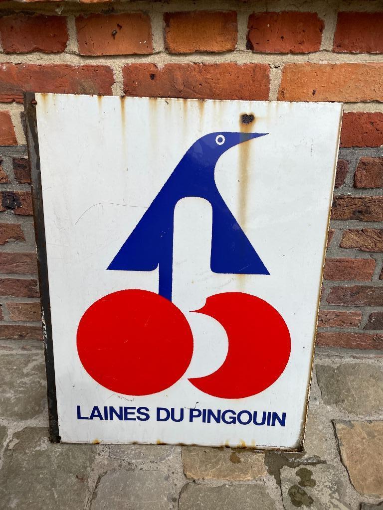 Emaillebord Pingouin - Stemm, Enlèvement, Utilisé, Panneau publicitaire
