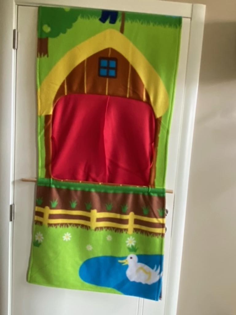 Poppenkast thema boerderij incl poppen, Ophalen of Verzenden, Gebruikt, Overige typen