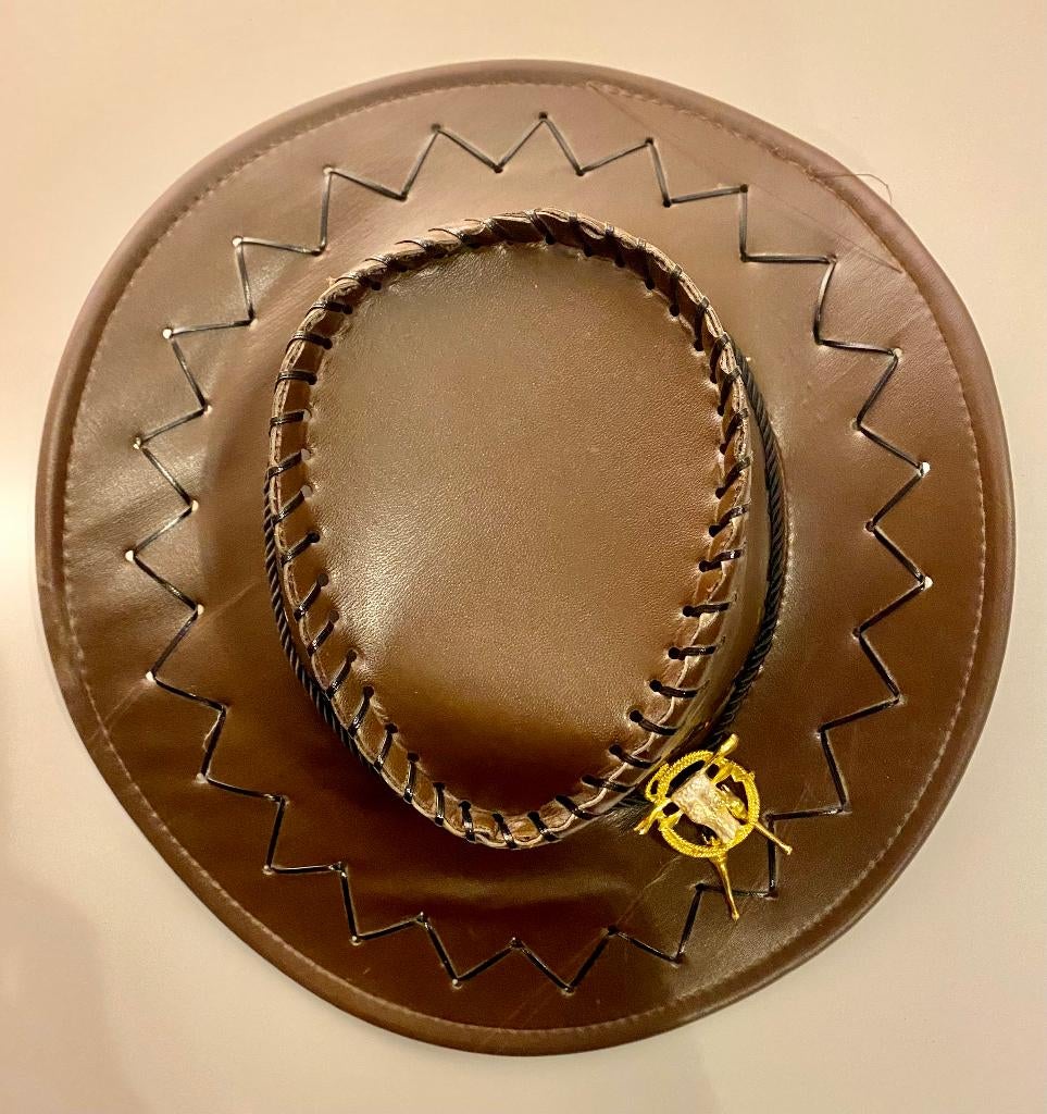 Chapeau de cowboy avec décoration, Enlèvement ou Envoi, Comme neuf, Autres tailles, Accessoires