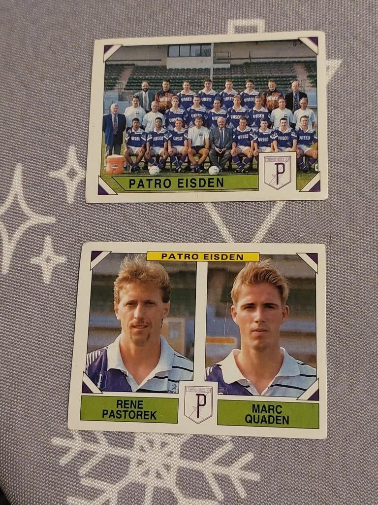 Panini / 2 Stickers / Patro Eisden / Football 95, Envoi, Affiche, Image ou Autocollant