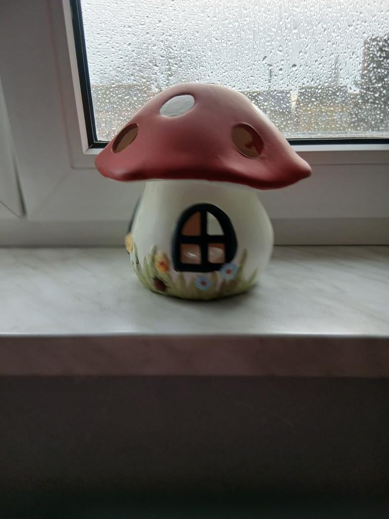 Kabouter huisje met theelichtje, Ophalen