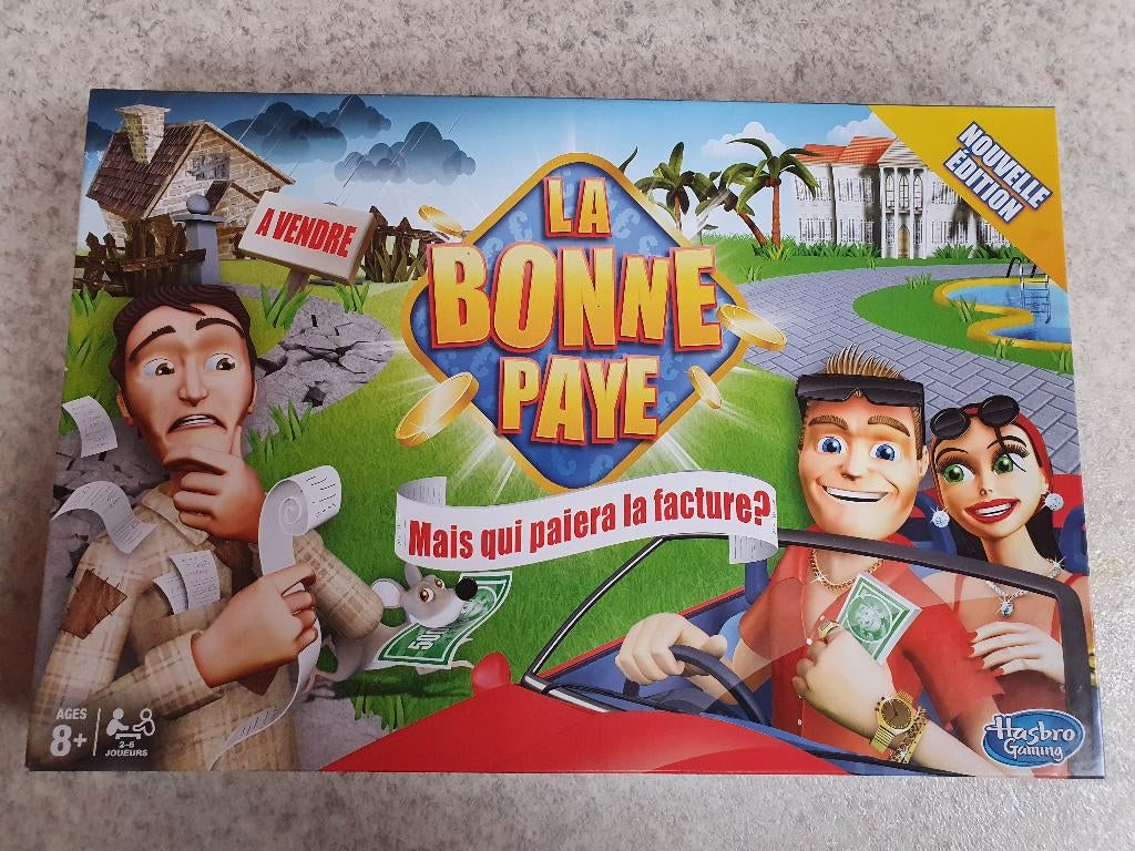 La Bonne Paye - Édition Hasbro - Complet - État comme neuf, Hobby & Loisirs créatifs, Enlèvement, Comme neuf, Hasbro