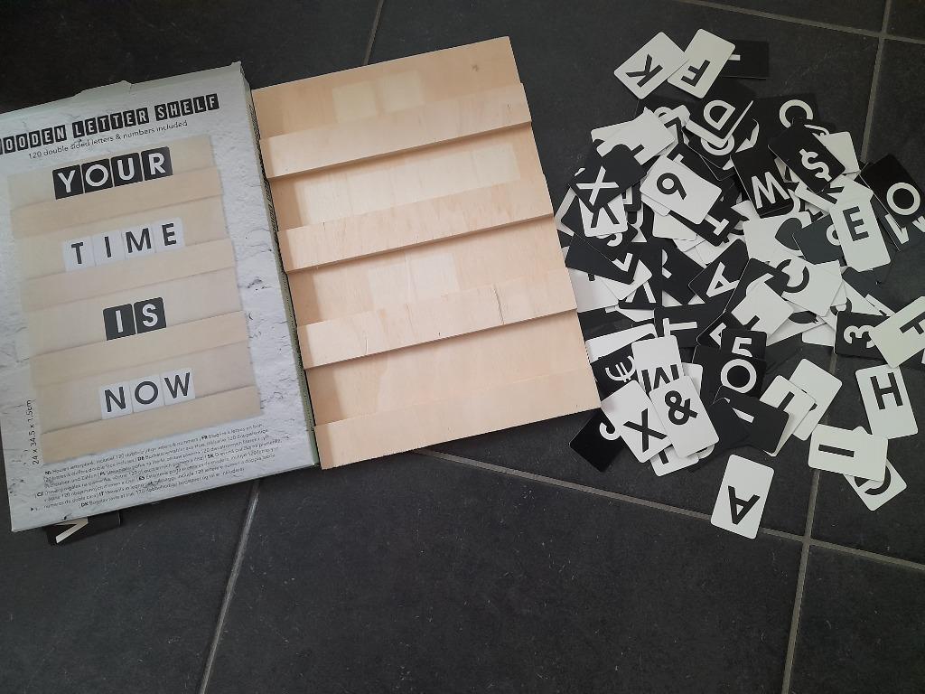 letterbord, Ophalen, Zo goed als nieuw