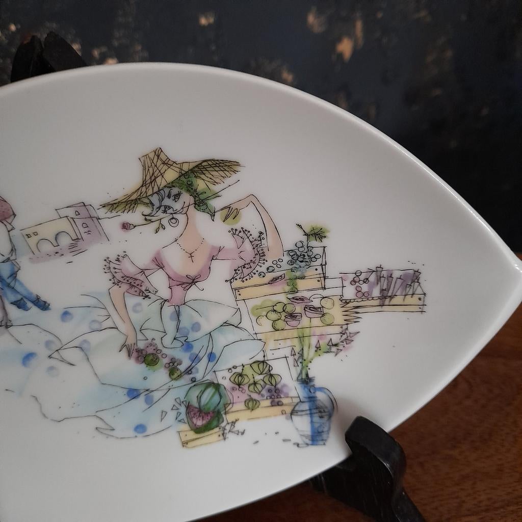 Porseleinen schoteltje, Alka kunst Bavaria, Antiek en Kunst, Antiek | Porselein, Ophalen