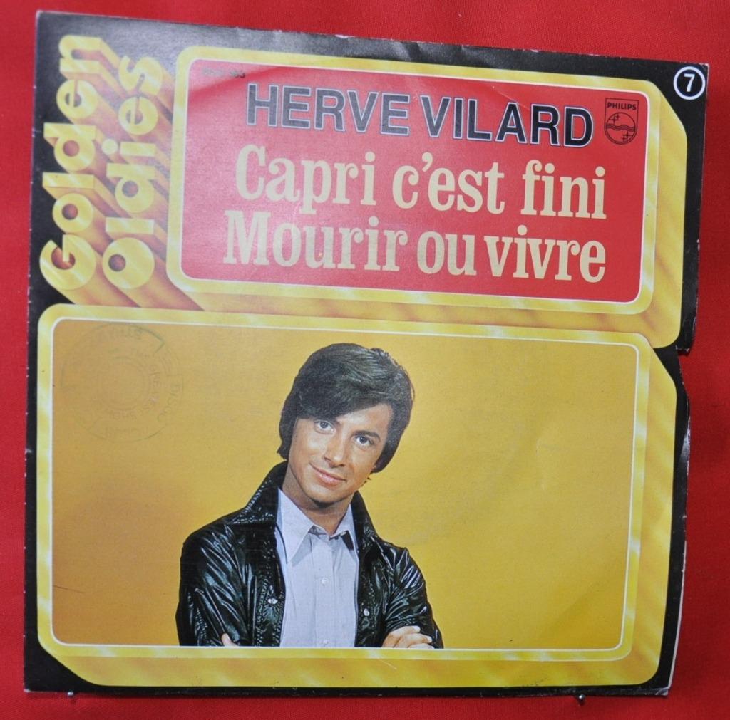 disque vinyl vintage 45 tours herve vilard (x20186), Enlèvement ou Envoi, Utilisé