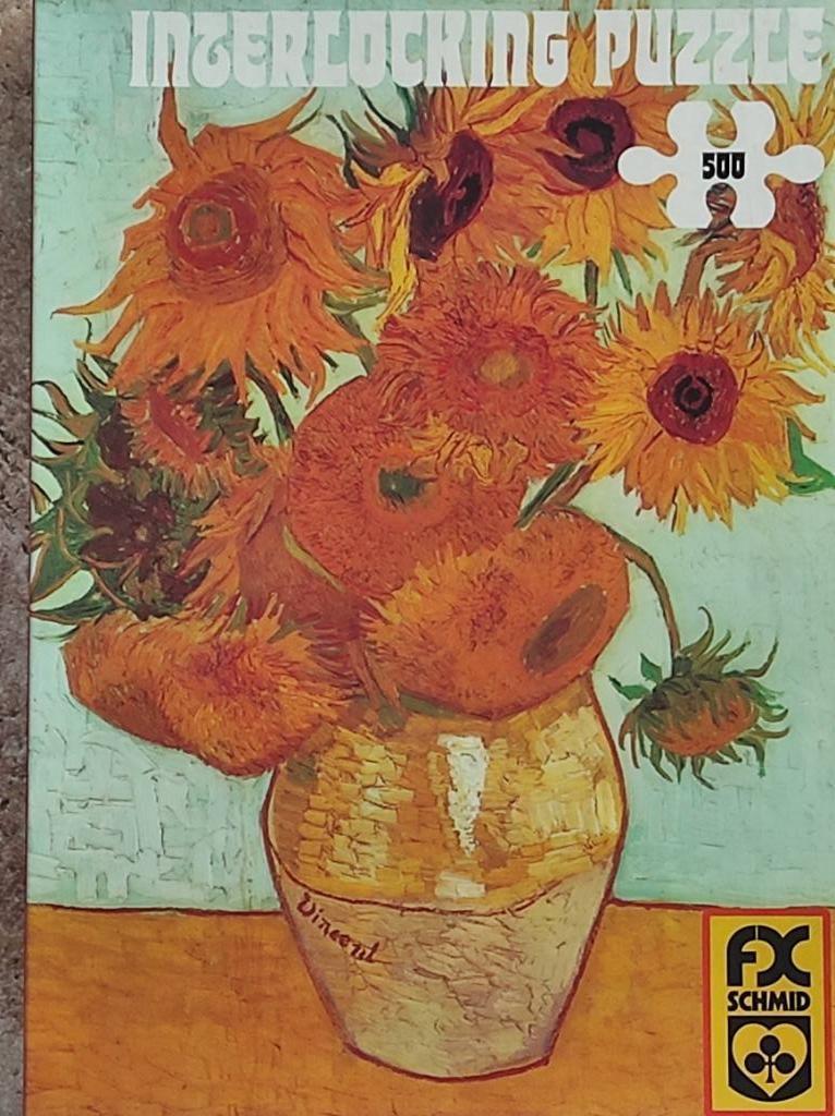 Puzzel "Zonnebloemen" van Vincent van Gogh 500 stukken TK., Hobby en Vrije tijd, Ophalen of Verzenden, 500 t/m 1500 stukjes, Zo goed als nieuw