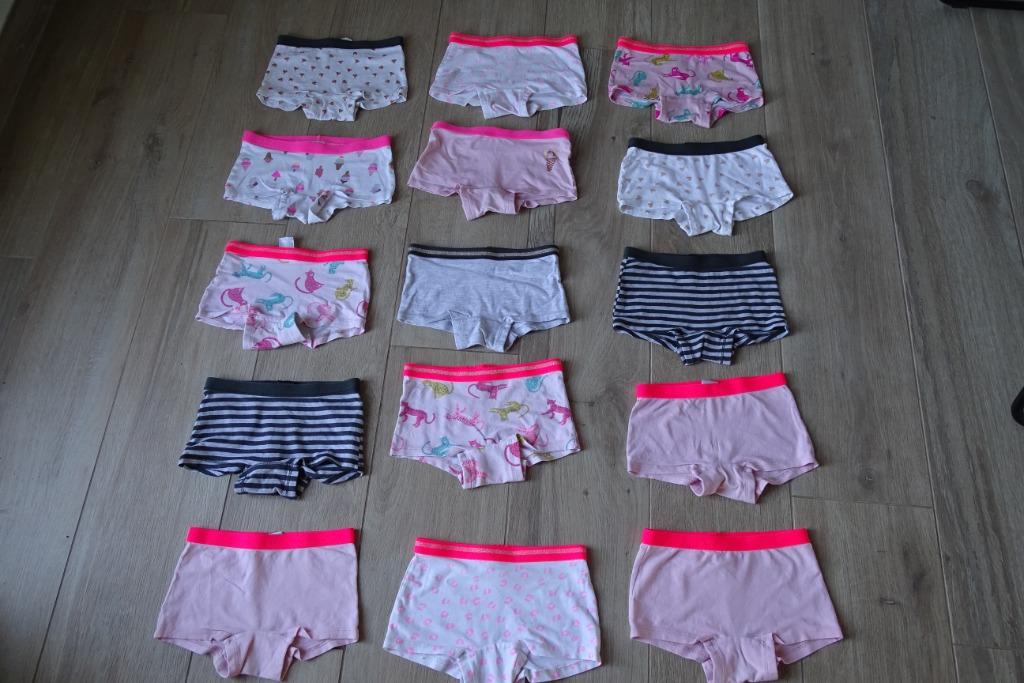 Pakket van 15 boxer onderbroeken meisje maat 134/140, Kinderen en Baby's, Kinderkleding | Maat 134, Gebruikt, Meisje, Nacht- of Onderkleding