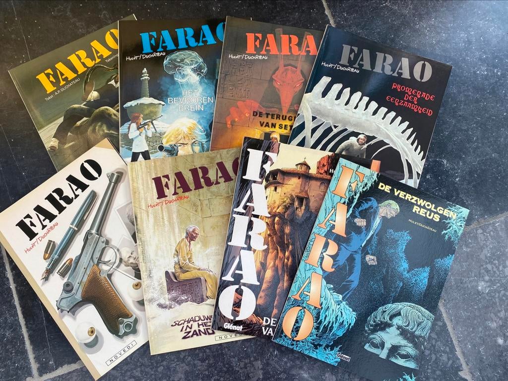 Farao  8 delige reeks sc eerste druk, Boeken, Stripverhalen, Ophalen of Verzenden
