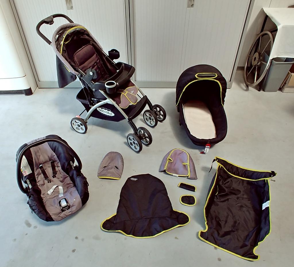 Babidéal Trio Pushchair kinderwagen buggy NIEUW !!, Autres marques, Enlèvement ou Envoi, Tige de poussée réglable, Comme neuf