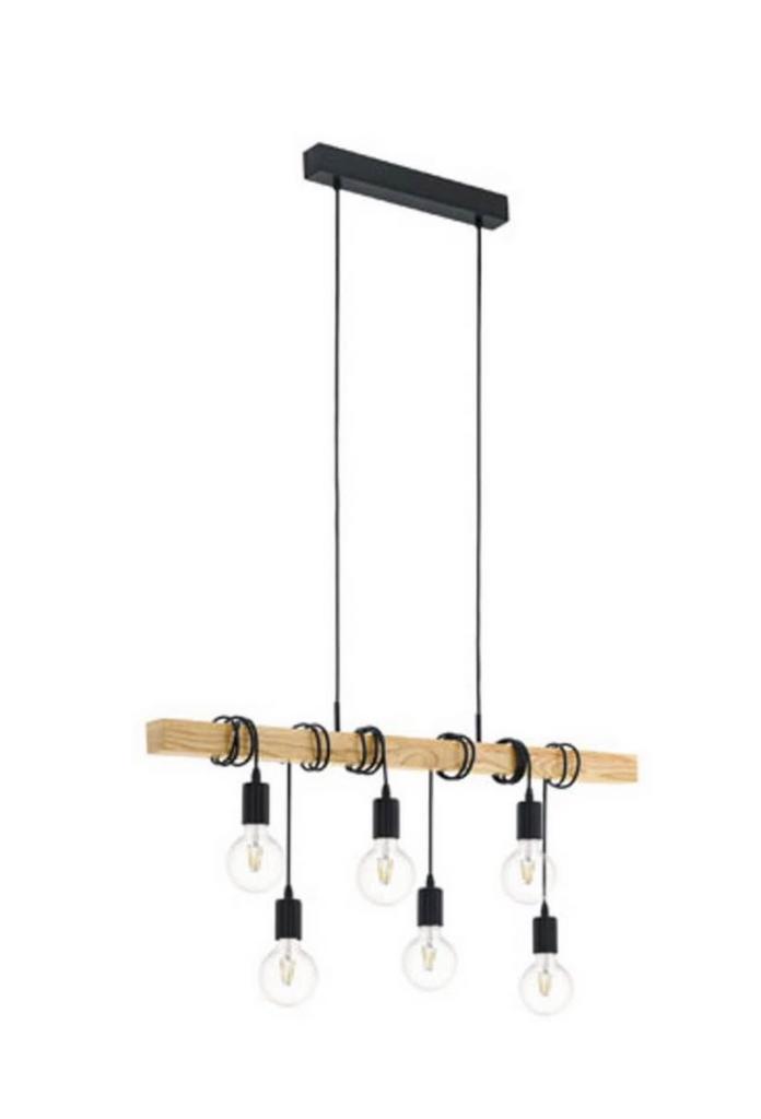 Hanglamp Eglo, Enlèvement, Neuf, Bois, 75 cm ou plus