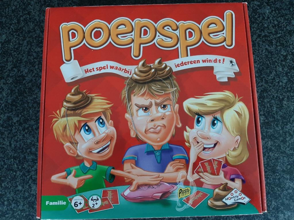 Poepspel, Hobby en Vrije tijd, Gezelschapsspellen | Bordspellen, Zo goed als nieuw, Een of twee spelers, Drie of vier spelers