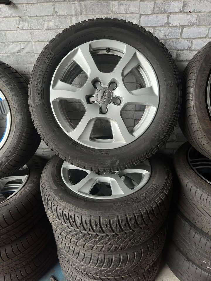 5X112 AUDI 225 55 R16 WINTER OCCASIE COMPLEET 299€, Enlèvement, Utilisé