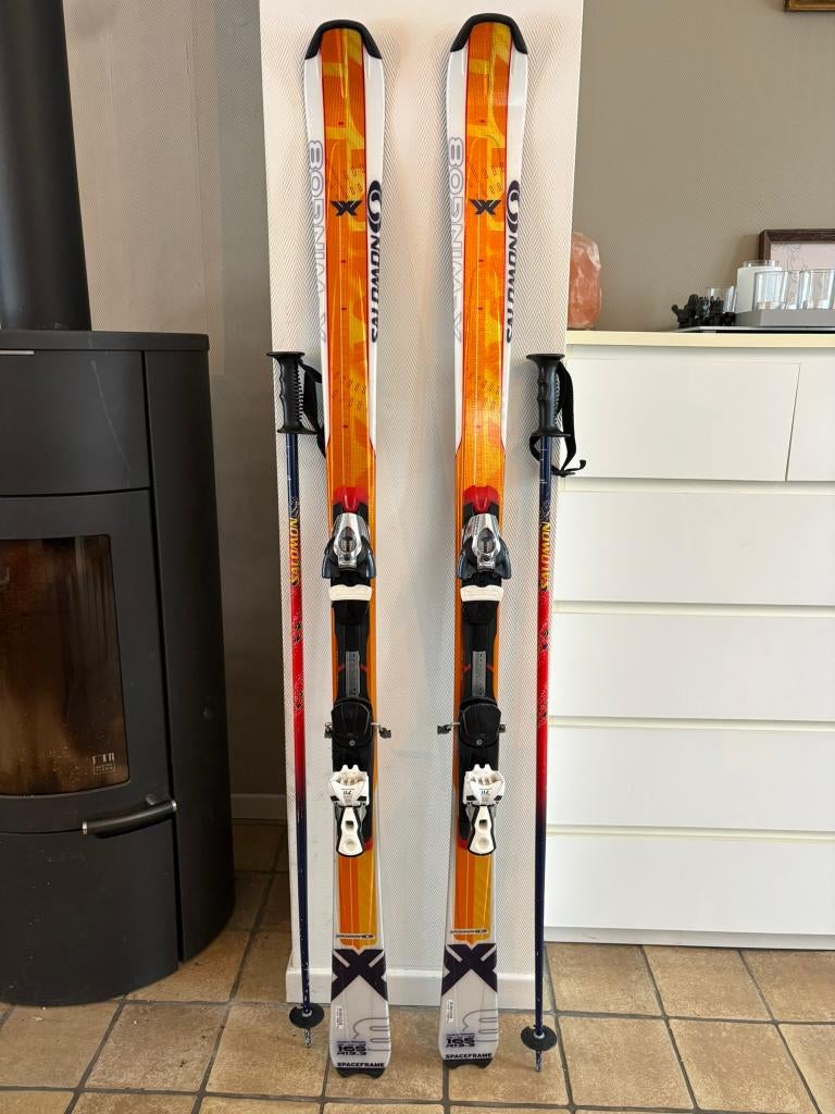 Salomon X WING08 165 ski voor volwassenen, Ophalen, 160 tot 180 cm, Gebruikt, Salomon