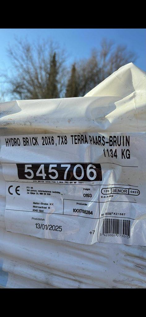 Marlux hydro brick klinkers, Ophalen, Zo goed als nieuw