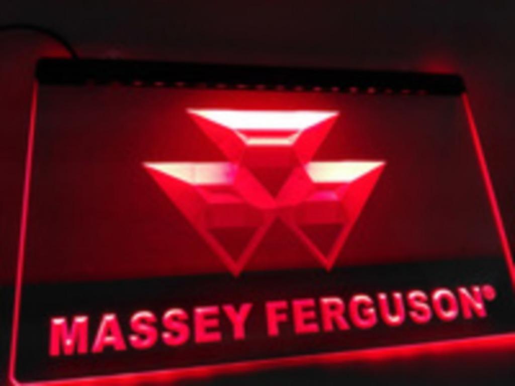 Massey ferguson tractor LED logo verlichting lamp en andere, Verzamelen, Merken en Reclamevoorwerpen, Nieuw, Lichtbak of (neon) lamp