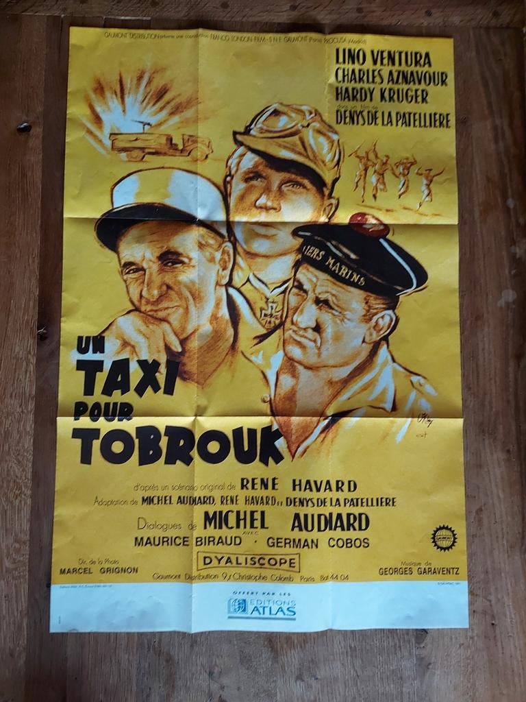 AFFICHE " UN TAXI POUR TOBROUK ", Ophalen of Verzenden