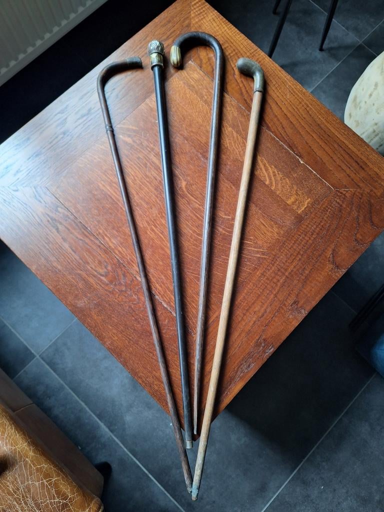 Lot antieke wandelstokken, Ophalen of Verzenden