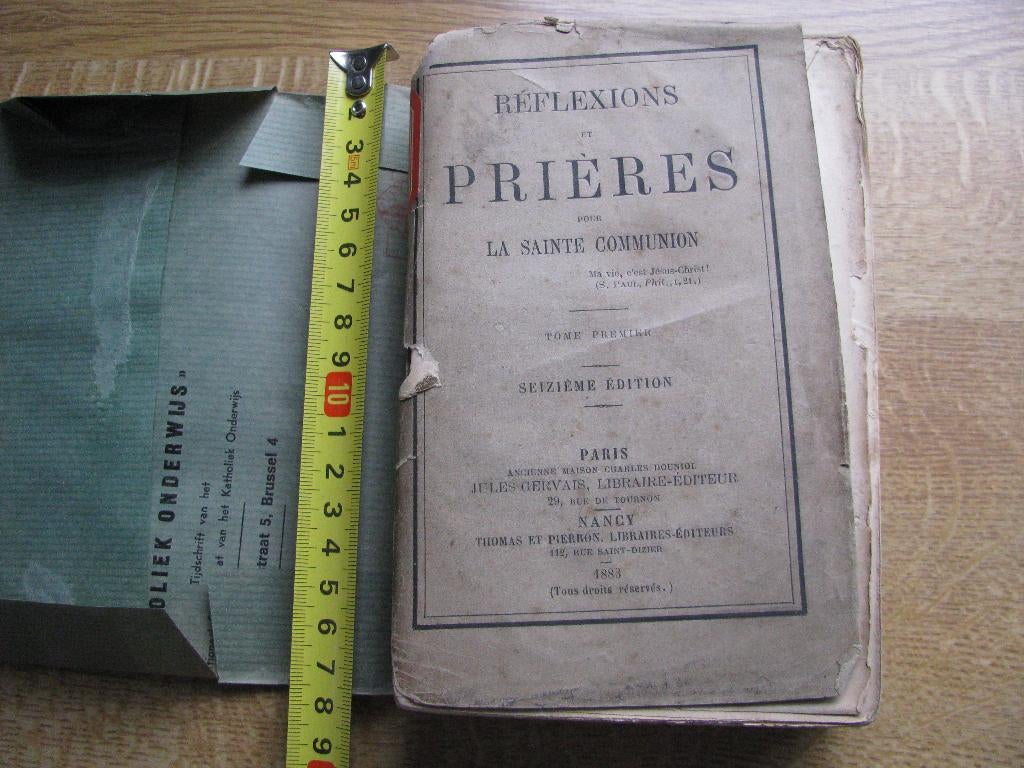 Bible - Réflexions et prières 1883 Paris Reims, Enlèvement ou Envoi