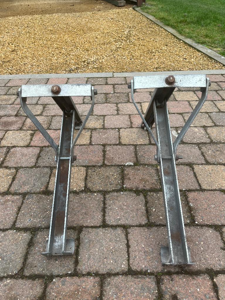 Zware draaipoten voor caravan of aanhangwagen ., Caravans en Kamperen, Ophalen, Gebruikt
