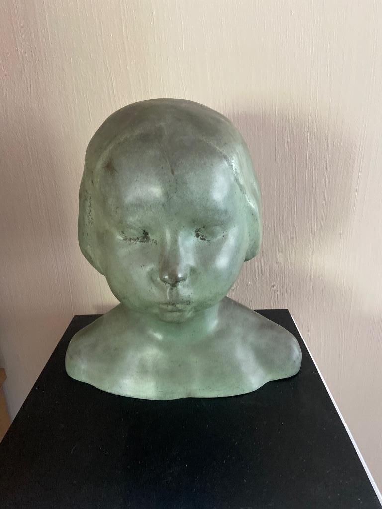 Bronzen beeld”georges Vercruysse”, Antiek en Kunst, Ophalen, Brons