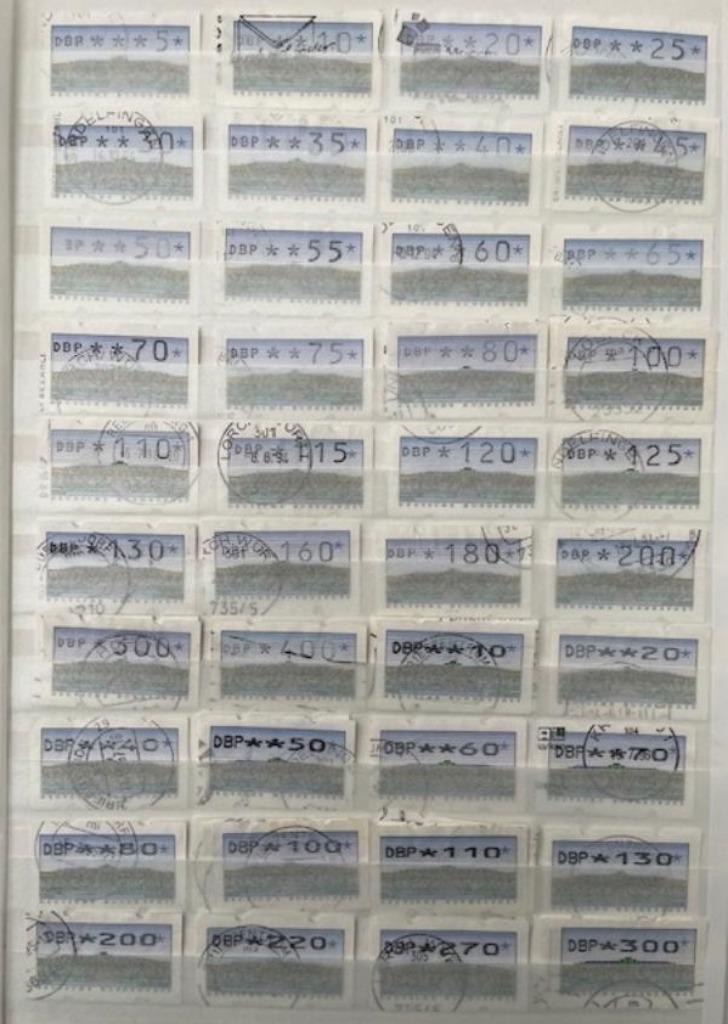 Timbres de la République fédérale à impression variable, Enlèvement ou Envoi, RFA, Affranchi