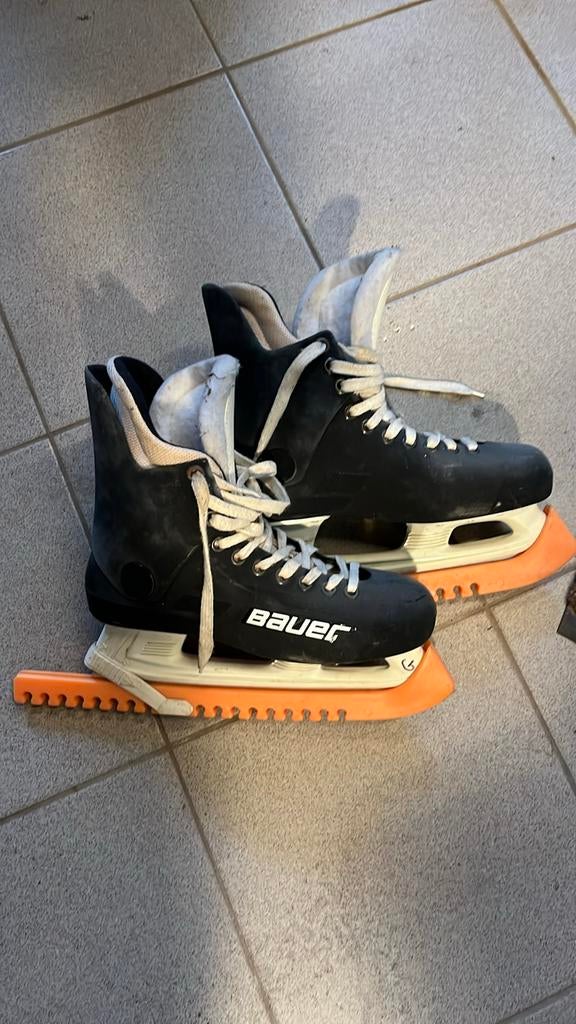 Bauer schaatsen maat 7 turbo, Gebruikt, Bauer, Ophalen of Verzenden, IJshockeyschaatsen
