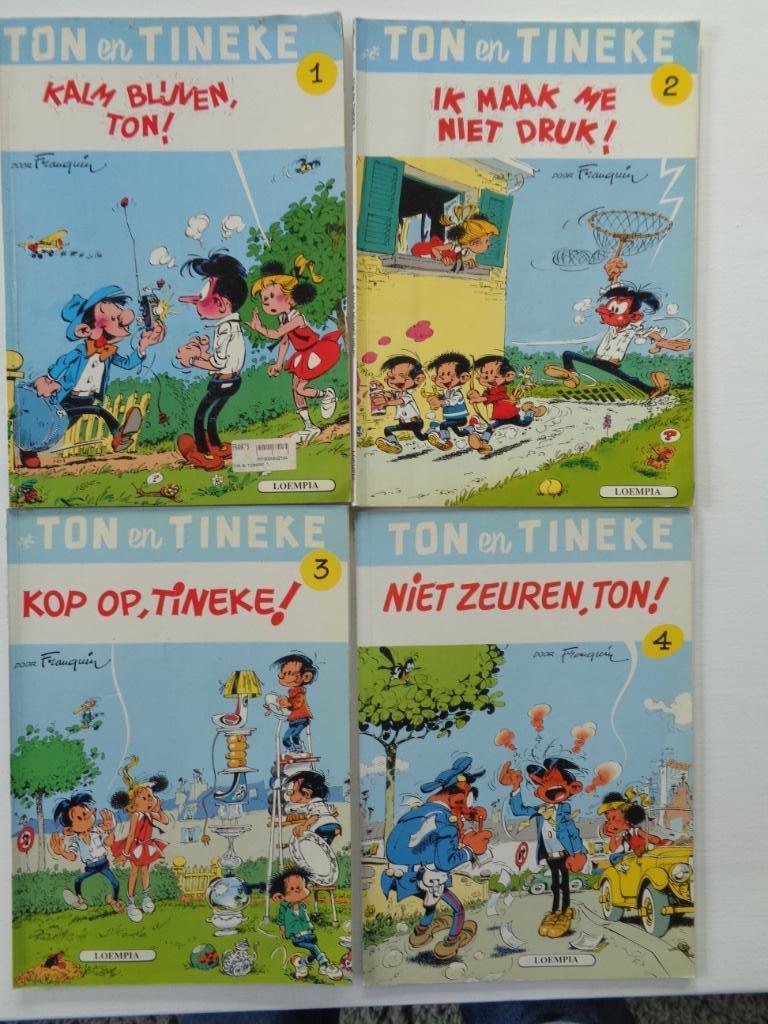 Ton en Tinneke - album 1-4 (Loempia-uitgaven)-1e dr. '89/'90, Ophalen of Verzenden