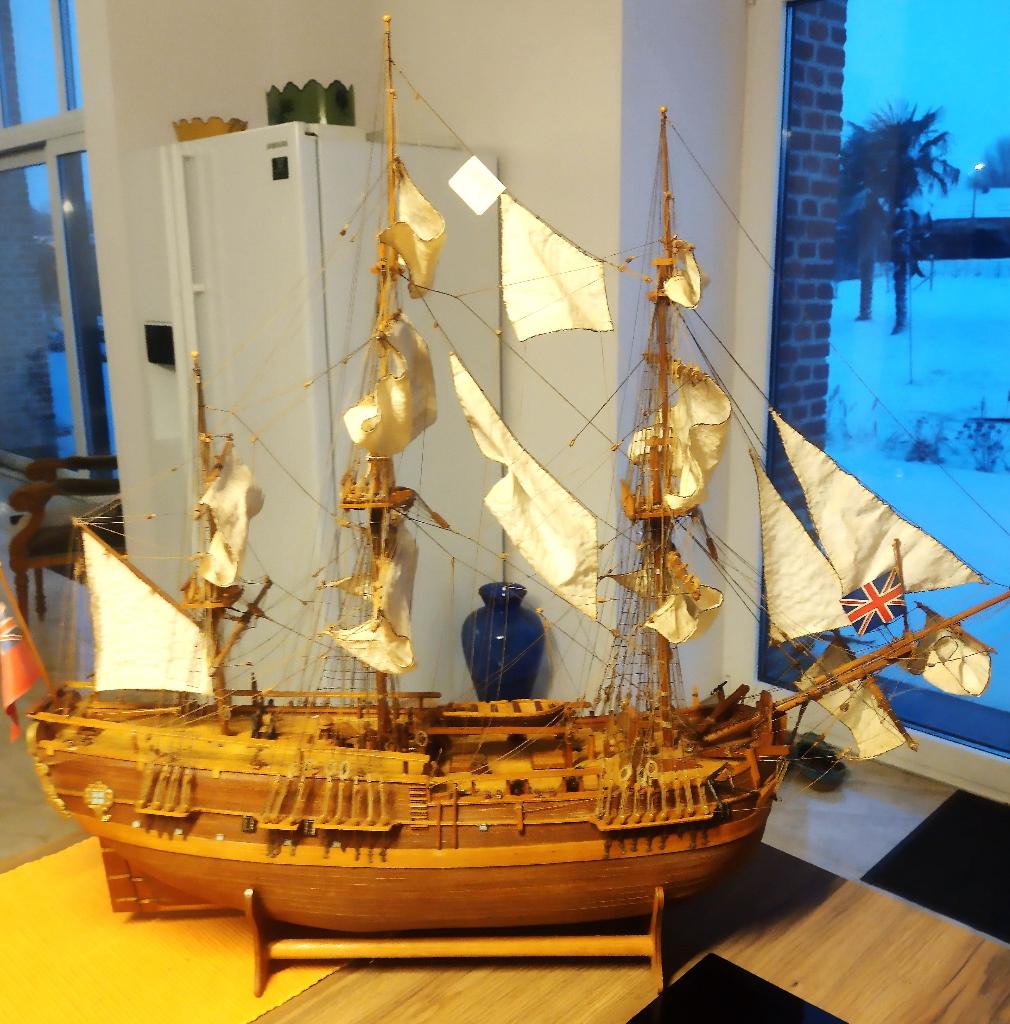 Maquette bateau "Endeavour" James Cook, Enlèvement, Utilisé