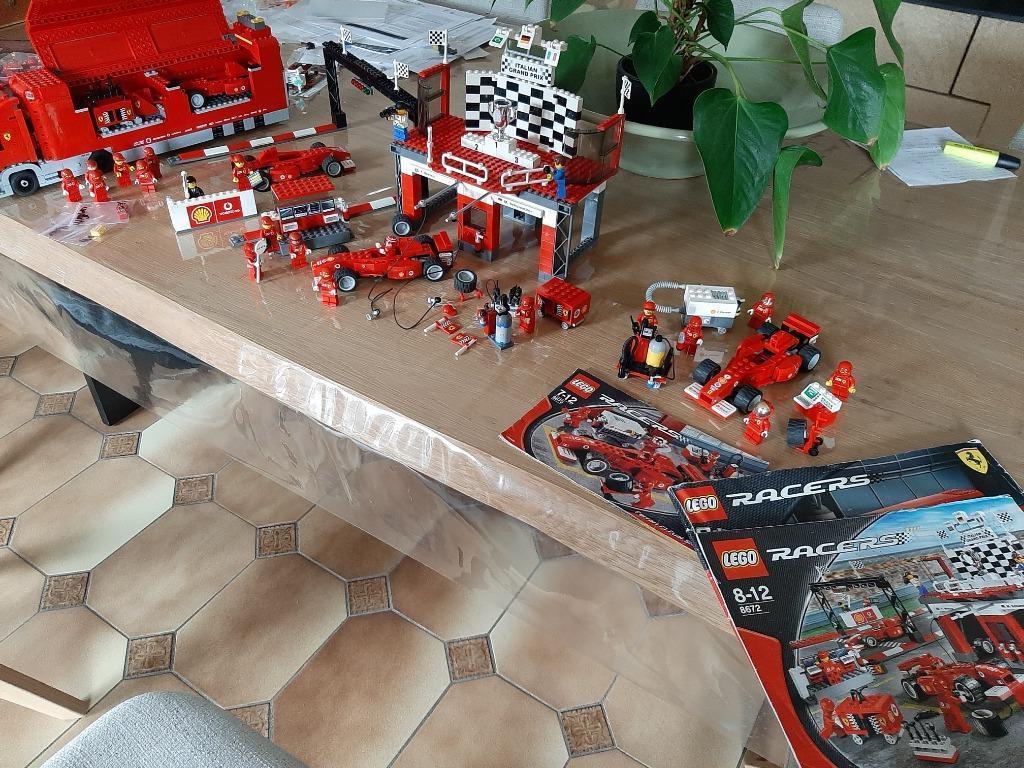 Lego Sets Ferrari 8672 + 8673, Ophalen of Verzenden, Gebruikt, Complete set, Lego