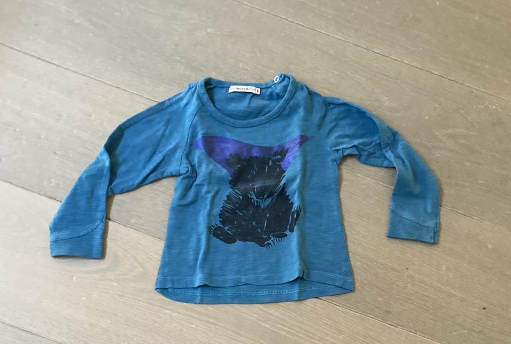 Blauwe Longsleeve T-shirt van Hilde&co (Maat 80 / 1 jaar), Hilde&Co, Ophalen of Verzenden, Zo goed als nieuw, Jongetje