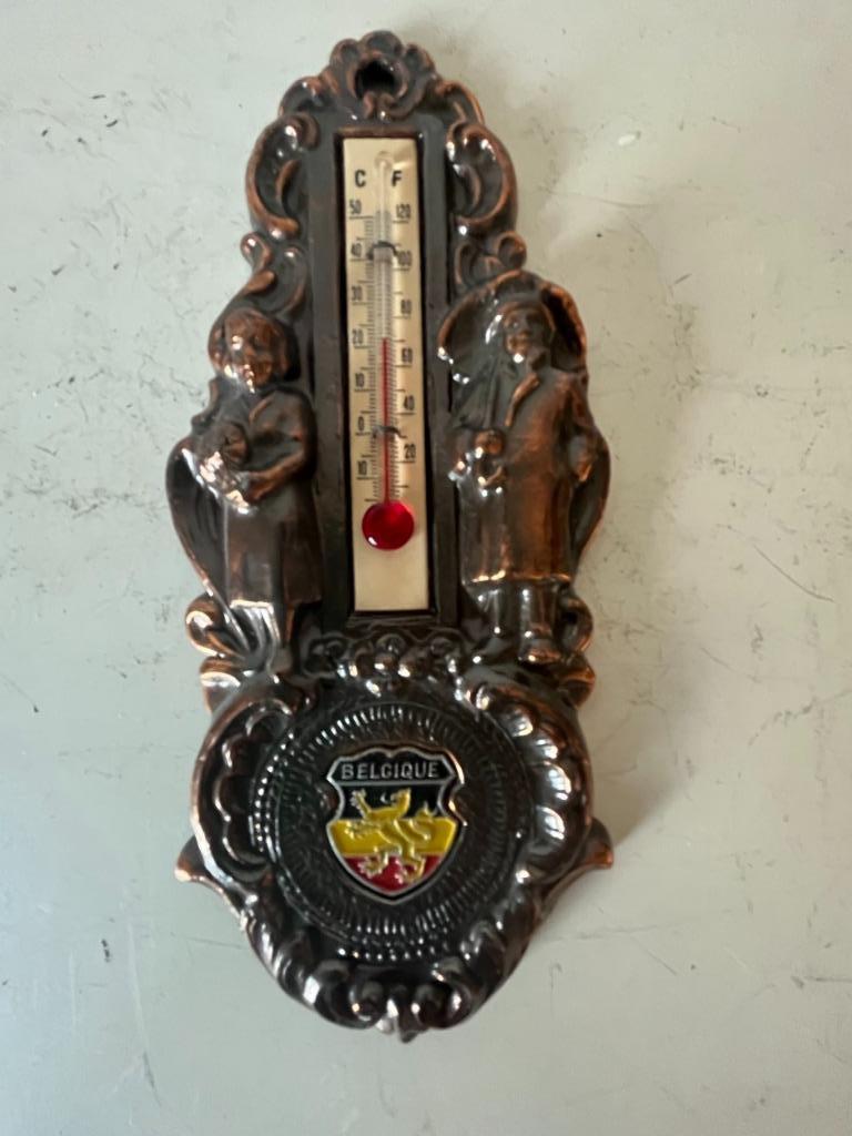 Koperen thermometer België, Ophalen of Verzenden