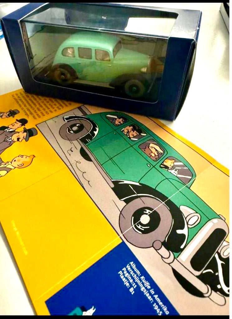 Kuifje auto 1/43 de graham 6 uit kuifje in amerika, Enlèvement ou Envoi, Tintin, Comme neuf