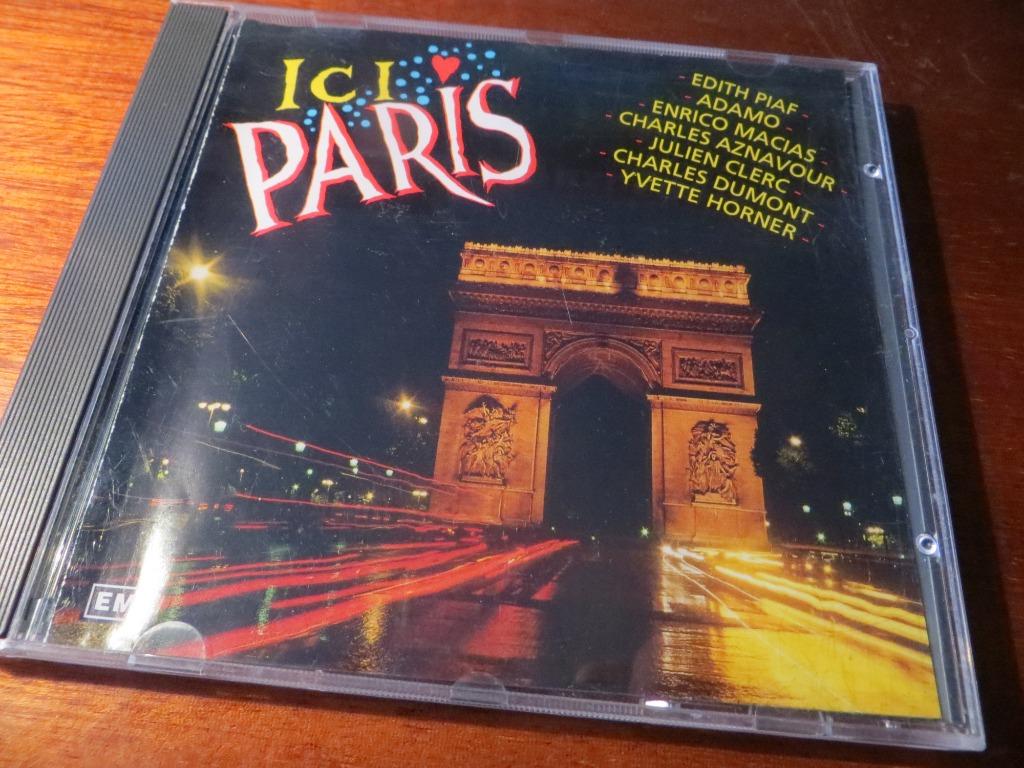 CD COMPILATION - ICI PARIS (ADAMO - AZNAVOUR - EDITH PIAF), Envoi, Comme neuf, Pop