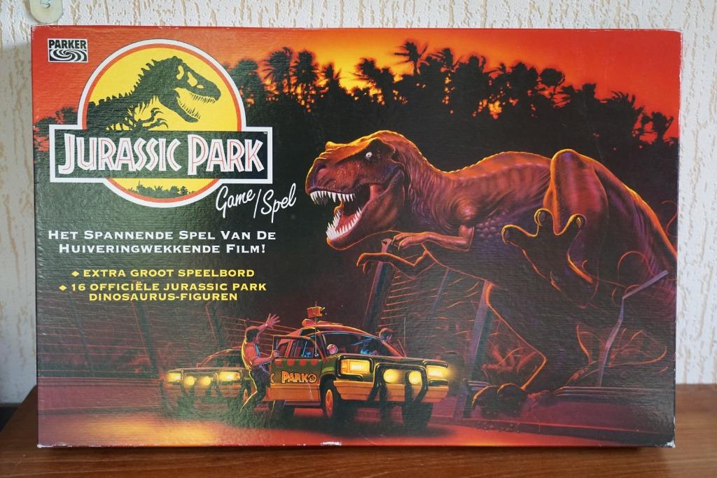 vintage Jurassic Park bordspel, Hobby en Vrije tijd, Vijf spelers of meer, Ophalen, Gebruikt, Parker