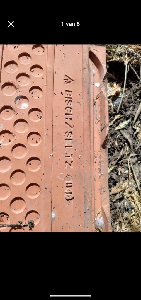 200 sneldekpannen (20 M2) rood Bisch/Seltz, Doe-het-zelf en Bouw, Ophalen, Zo goed als nieuw, Rood, Dakpannen